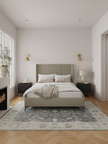 Promenade Queen-Size Bed in Rustic Taupe BD010-QN-RT Manhattan Comfort