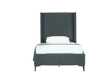 Promenade Twin-Size Bed in Grey BD010-TW-GY Manhattan Comfort