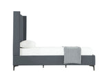 Promenade Twin-Size Bed in Grey BD010-TW-GY Manhattan Comfort