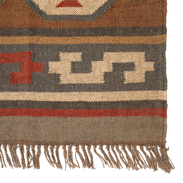 Jaipur Living Jaipur Living Thebes Handwoven Jute Flatweave Rug Bold Southwestern Geometric Pattern 6' x 9' RUG150336