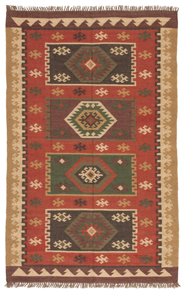 Jaipur Living Jaipur Living Amman Handwoven Jute Flatweave Rug with Bold Southwestern Geometric Pattern 5' x 8' RUG100282