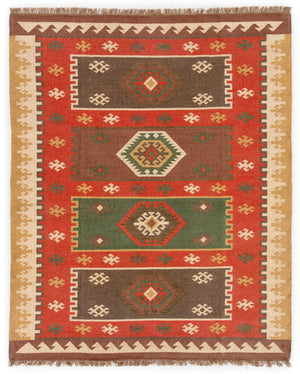 Jaipur Living Jaipur Living Amman Handwoven Jute Flatweave Rug with Bold Southwestern Geometric Pattern 7'10" x 9'10" RUG100283