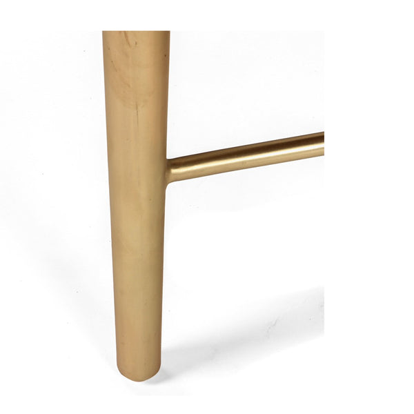 Union Home Flora Nightstand - Modern Deco Design With Champagne Brass Legs And Solid Oak For Chic Storage Solutions Light Walnut,Champange Brass Fsc Certified Oak Wood,Mild Steel Bdm00246