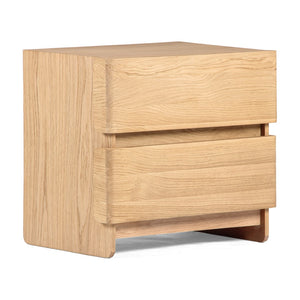 Union Home Overton Nightstand - Modern Minimalist Design With Fsc Certified Oak Drawer Fronts For Stylish Storage Natural Fsc Certified Oak Wood Bdm00247