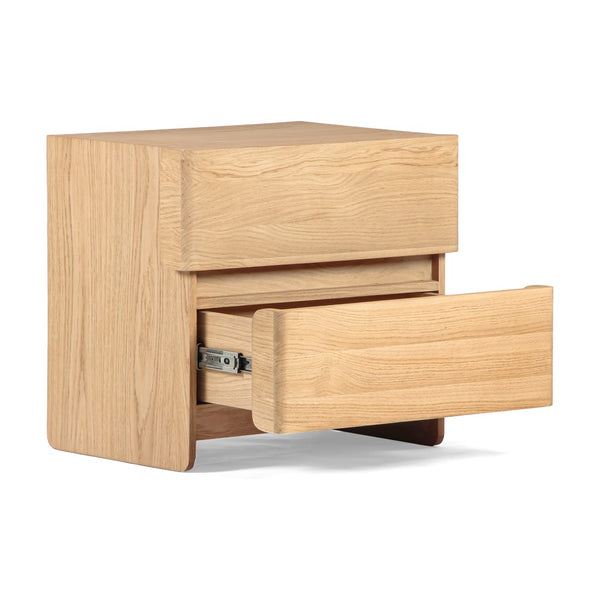 Union Home Overton Nightstand - Modern Minimalist Design With Fsc Certified Oak Drawer Fronts For Stylish Storage Natural Fsc Certified Oak Wood Bdm00247