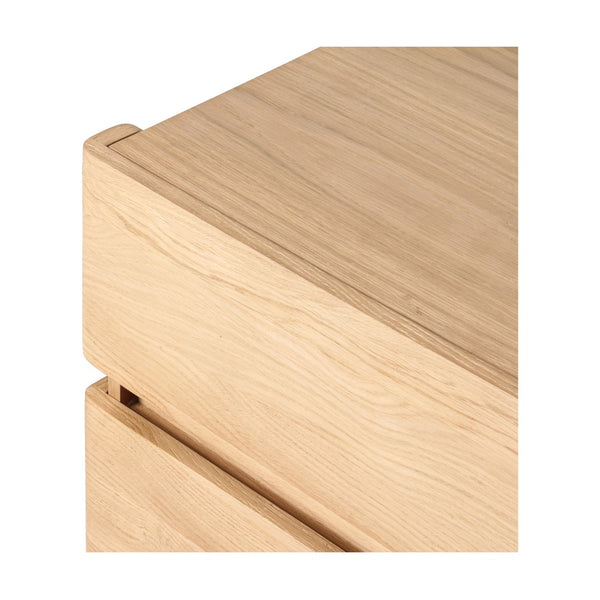 Union Home Overton Nightstand - Modern Minimalist Design With Fsc Certified Oak Drawer Fronts For Stylish Storage Natural Fsc Certified Oak Wood Bdm00247