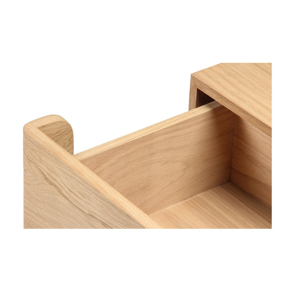 Union Home Overton Nightstand - Modern Minimalist Design With Fsc Certified Oak Drawer Fronts For Stylish Storage Natural Fsc Certified Oak Wood Bdm00247