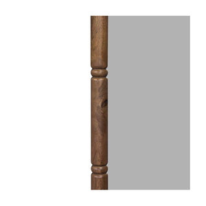 Union Home Molly Solid Wood Floor Mirror - Classic Cottage Design With Modern Touch In Light Walnut Finish Light Walnut Finish Plantation Grown Hardwood Bdm00266