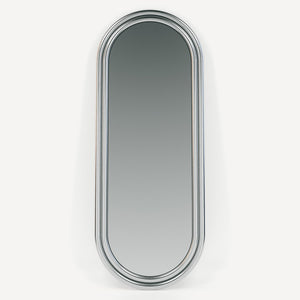 Union Home Dune Chrome Mirror - Bold Floor Mirror For Modern Eclectic Homes, Adding Style And Fun To Any Room Chrome Stainless Steel,Glass, Bdm00284