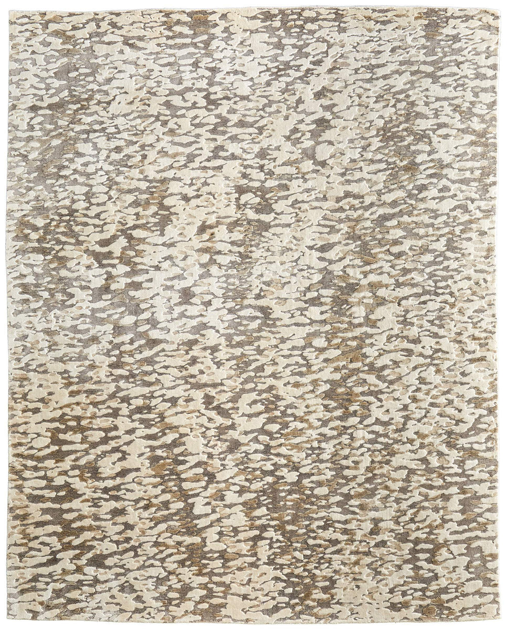 Feizy Rugs Braden Abstract Neutral Area Rug Soft Undyed Yarn Transitional Living Room Accent BDN8A52FIVYGRYE10