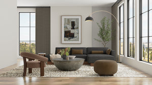 Feizy Rugs Braden Abstract Neutral Area Rug Soft Undyed Yarn Transitional Living Room Accent BDN8A52FIVYGRYE10