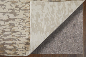 Feizy Rugs Braden Abstract Neutral Area Rug Soft Undyed Yarn Transitional Living Room Accent BDN8A52FIVYGRYE10