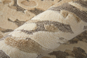 Feizy Rugs Braden Abstract Neutral Area Rug Soft Undyed Yarn Transitional Living Room Accent BDN8A52FIVYGRYE10