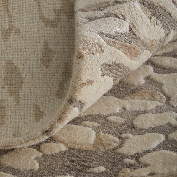 Feizy Rugs Braden Abstract Neutral Area Rug Soft Undyed Yarn Transitional Living Room Accent BDN8A52FIVYGRYE10