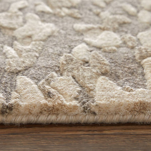 Feizy Rugs Braden Abstract Neutral Area Rug Soft Undyed Yarn Transitional Living Room Accent BDN8A52FIVYGRYE10