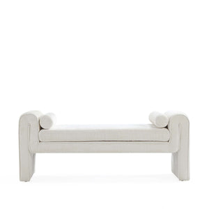 Concord Bench in Ivory BE001-IV Manhattan Comfort