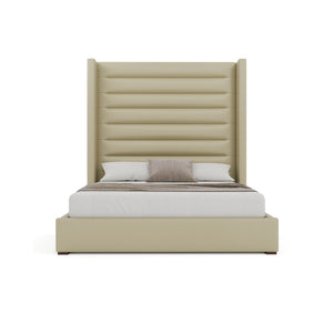 Nativa Interiors Aylet Horizontal Channel Tufted Upholstered Bed Cream  Bed-aylet-hc-hi-kn-vin-cream