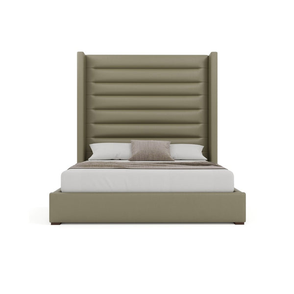 Nativa Interiors Aylet Horizontal Channel Tufted Upholstered Bed Stone  Bed-aylet-hc-hi-kn-vin-stone