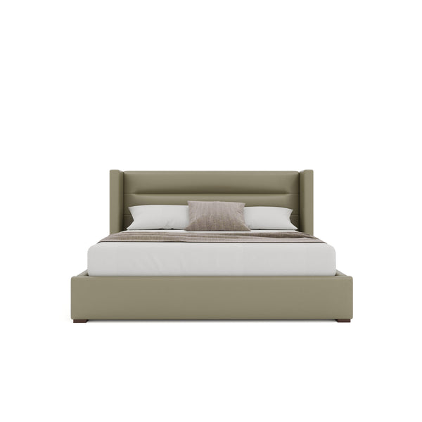 Nativa Interiors Aylet Horizontal Channel Tufted Upholstered Bed Stone  Bed-aylet-hc-low-ca-vin-stone