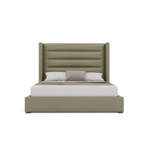 Nativa Interiors Aylet Horizontal Channel Tufted Upholstered Bed Stone  Bed-aylet-hc-mid-qn-vin-stone