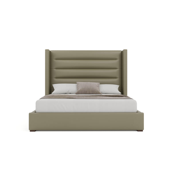 Nativa Interiors Aylet Horizontal Channel Tufted Upholstered Bed Stone  Bed-aylet-hc-mid-qn-vin-stone