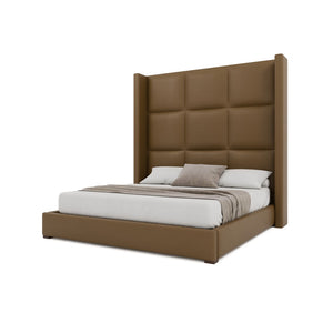 Nativa Interiors Aylet Square Tufted Upholstered Bed Caramel  Bed-aylet-sq-hi-ca-vin-caramel