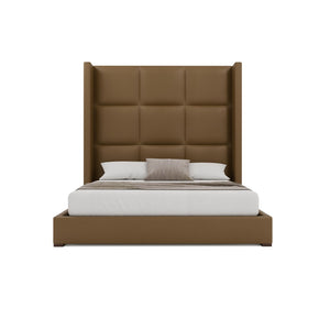 Nativa Interiors Aylet Square Tufted Upholstered Bed Caramel  Bed-aylet-sq-hi-ca-vin-caramel