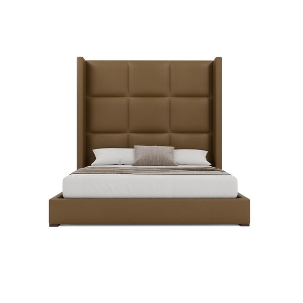 Nativa Interiors Aylet Square Tufted Upholstered Bed Caramel  Bed-aylet-sq-hi-ca-vin-caramel