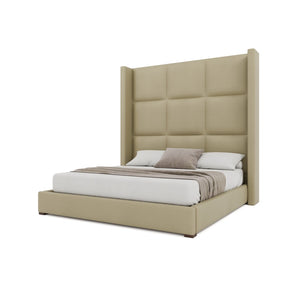 Nativa Interiors Aylet Square Tufted Upholstered Bed Cream  Bed-aylet-sq-hi-kn-vin-cream