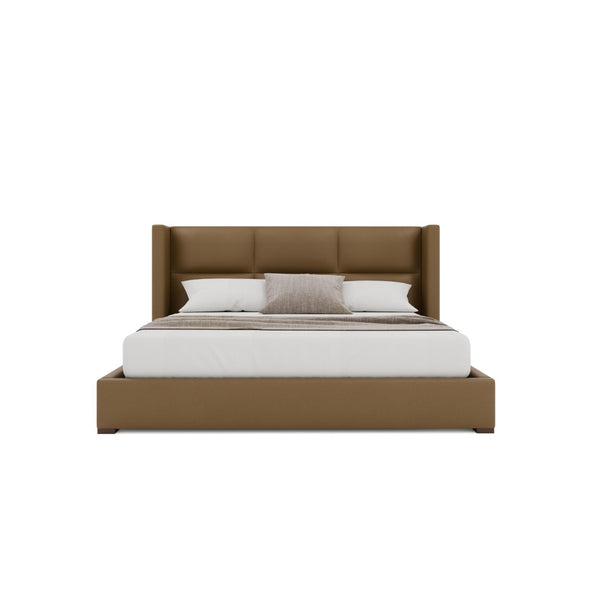 Nativa Interiors Aylet Square Tufted Upholstered Bed Caramel  Bed-aylet-sq-low-ca-vin-caramel