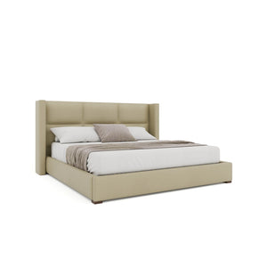 Nativa Interiors Aylet Square Tufted Upholstered Bed Cream  Bed-aylet-sq-low-kn-vin-cream