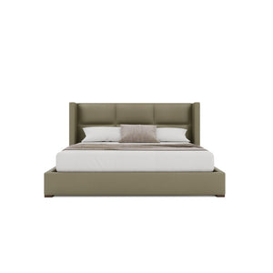 Nativa Interiors Aylet Square Tufted Upholstered Bed Stone  Bed-aylet-sq-low-ca-vin-stone