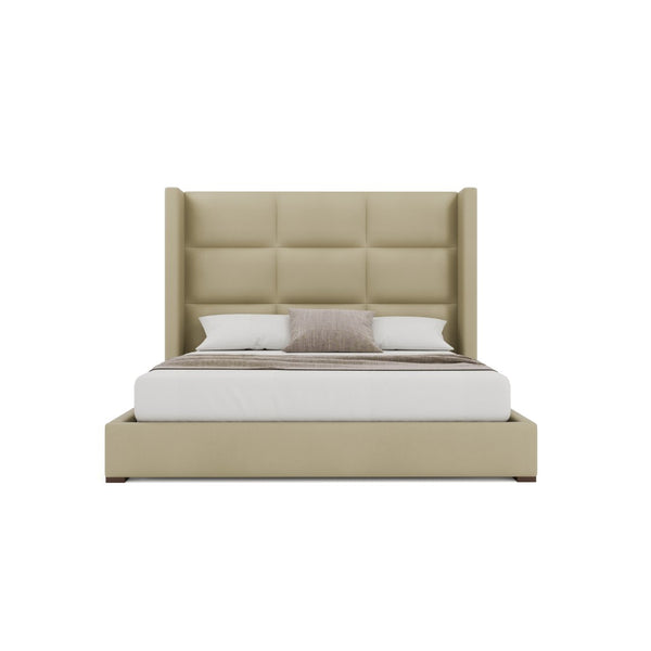 Nativa Interiors Aylet Square Tufted Upholstered Bed Cream  Bed-aylet-sq-mid-qn-vin-cream