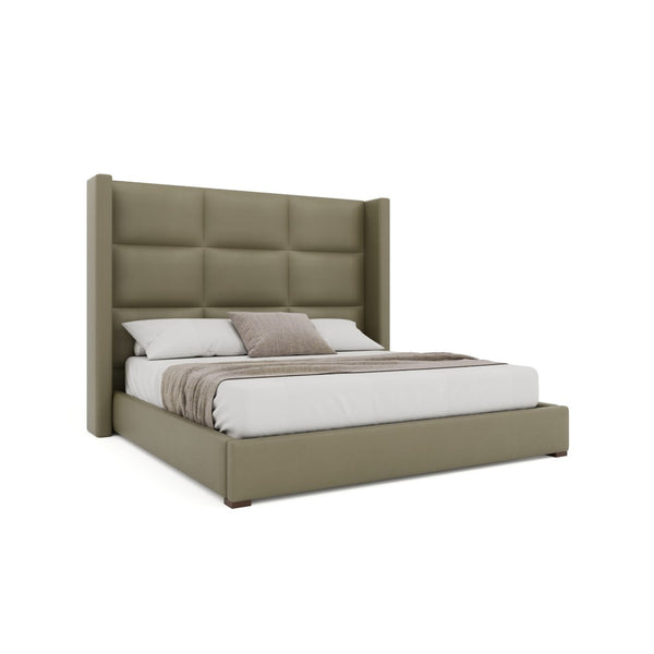 Nativa Interiors Aylet Square Tufted Upholstered Bed Stone  Bed-aylet-sq-mid-qn-vin-stone