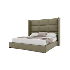 Nativa Interiors Aylet Square Tufted Upholstered Bed Stone  Bed-aylet-sq-mid-qn-vin-stone