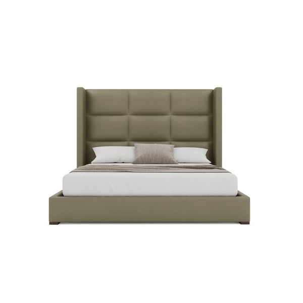 Nativa Interiors Aylet Square Tufted Upholstered Bed Stone  Bed-aylet-sq-mid-qn-vin-stone