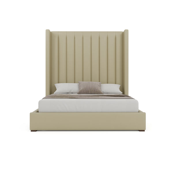 Nativa Interiors Aylet Vertical Channel Tufted Upholstered Bed Cream  Bed-aylet-vc-hi-qn-vin-cream