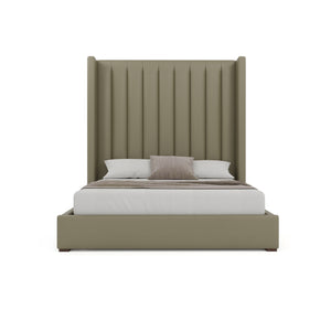Nativa Interiors Aylet Vertical Channel Tufted Upholstered Bed Stone  Bed-aylet-vc-hi-ca-vin-stone