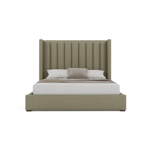 Nativa Interiors Aylet Vertical Channel Tufted Upholstered Bed Stone  Bed-aylet-vc-mid-qn-vin-stone