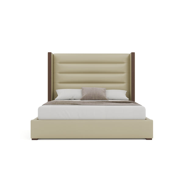 Nativa Interiors Irenne Horizontal Channel Tufted Upholstered Bed Cream  Bed-irenne-hc-mid-ca-vin-cream