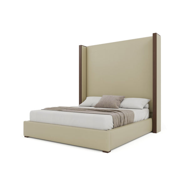 Nativa Interiors Irenne Plain Upholstered Bed Cream  Bed-irenne-pl-hi-kn-vin-cream