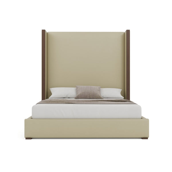 Nativa Interiors Irenne Plain Upholstered Bed Cream  Bed-irenne-pl-hi-kn-vin-cream