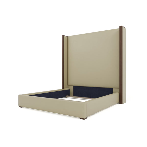 Nativa Interiors Irenne Plain Upholstered Bed Cream  Bed-irenne-pl-hi-kn-vin-cream