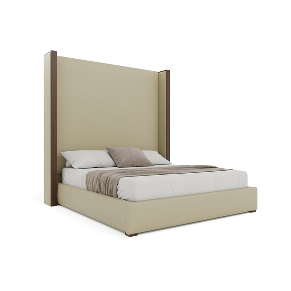 Nativa Interiors Irenne Plain Upholstered Bed Cream  Bed-irenne-pl-hi-kn-vin-cream