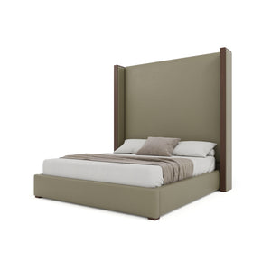 Nativa Interiors Irenne Plain Upholstered Bed Stone  Bed-irenne-pl-hi-ca-vin-stone