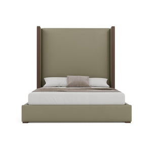 Nativa Interiors Irenne Plain Upholstered Bed Stone  Bed-irenne-pl-hi-ca-vin-stone