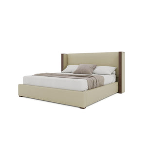 Nativa Interiors Irenne Plain Upholstered Bed Cream  Bed-irenne-pl-low-kn-vin-cream