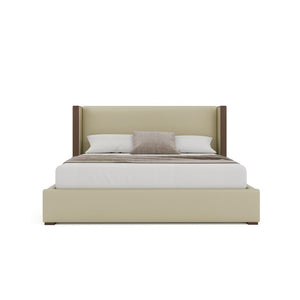 Nativa Interiors Irenne Plain Upholstered Bed Cream  Bed-irenne-pl-low-kn-vin-cream