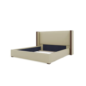 Nativa Interiors Irenne Plain Upholstered Bed Cream  Bed-irenne-pl-low-kn-vin-cream