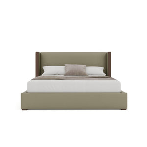 Nativa Interiors Irenne Plain Upholstered Bed Stone  Bed-irenne-pl-low-kn-vin-stone